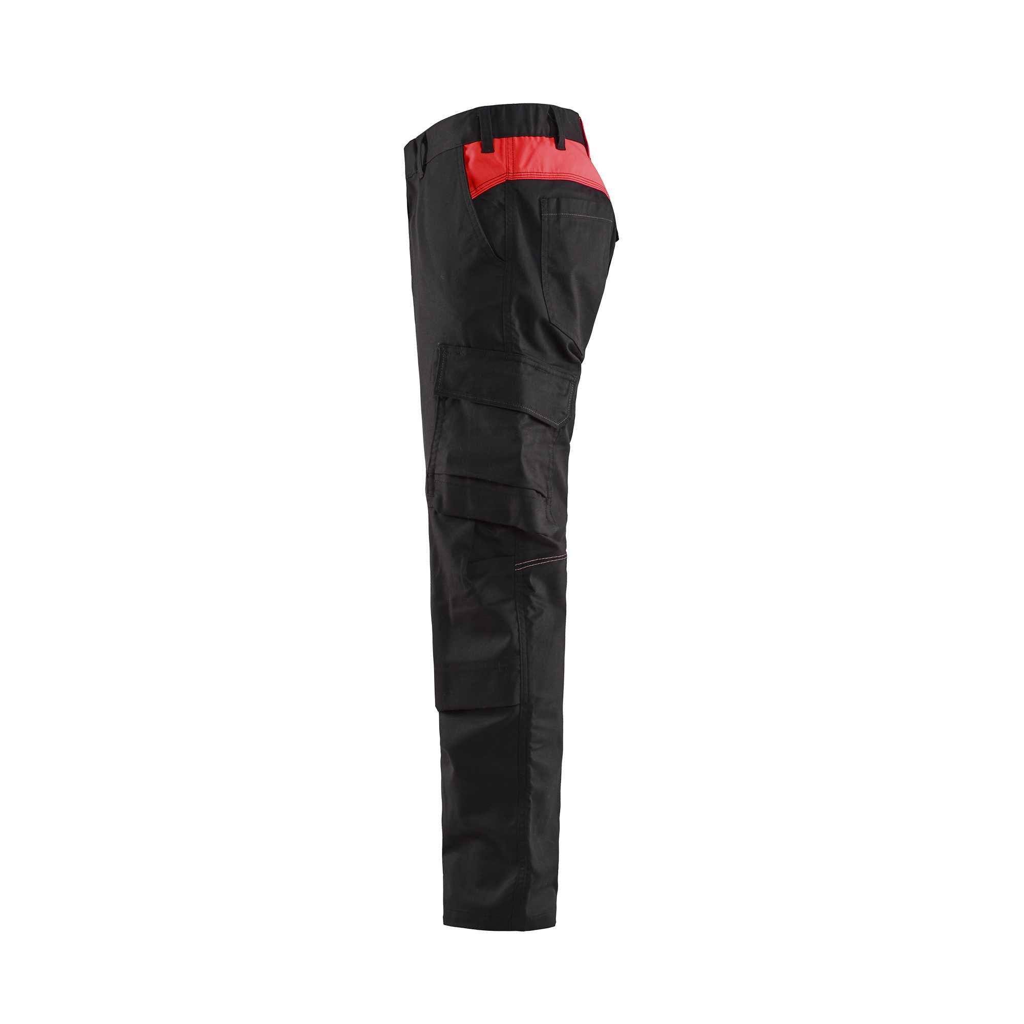BLAKLADER 14481832 | Industry trousers stretch with knee pad pockets Hi Vis Reflective Work Trousers Men - stretch fabric